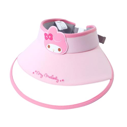 Cute Visor Sun Hat Adjustable, Kawaii Character Beach Sun Hat Wide Brim, Lightweight Sports Hat, Cooling Hat for Outdoors