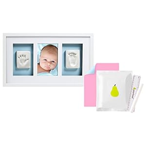 Pearhead Babyprints Pasgeboren Baby Handafdruk en Voetafdruk Deluxe Muur Keepsake Frame, Nieuw Mum Gift voor…