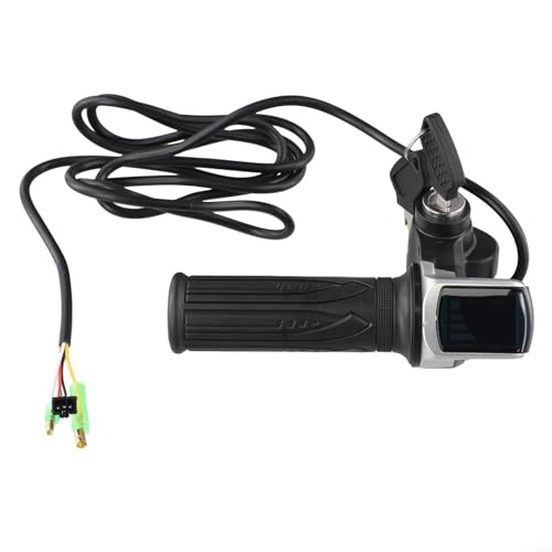 Electric Scooter Throttle Grip with Key Lock and Power Indicator