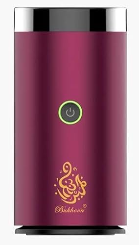Electric Incense Burner, Car Electric Incense Burner, Portable USB Rechargeable Smart Electronic Incense Burner, bakhoor Burner for Home Use (Red Wine)