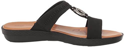 Easy Street Women's Talia Wedge Sandal, Black, 7.5 #TOP5