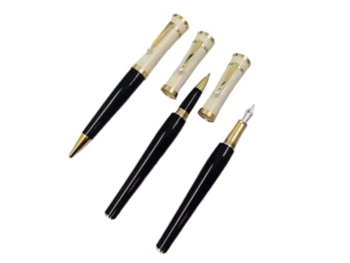 Stylo à bille de luxe avec pochette dorée à offrir pour les grandes occasions