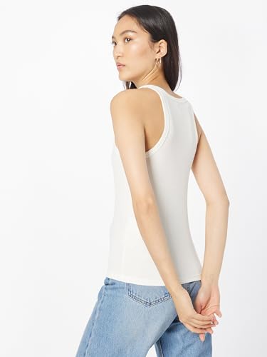ONLY Damen Tanktop Enger Schnitt U-Ausschnitt T-Shirt 15239781 ,Cloud Dancer/Pack:2 Pack Cloud Dancer/Tea Rose ,S – Ansicht 4