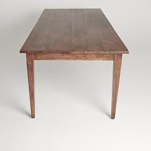 Simple Farmhouse Table Antique Finish Farm Table Harvest Table Modern Vintage Style Wooden Dining Table for The Country Farmhouse Kitchen Dining Room Table