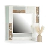 Versatile e decorativo: lo specchio decorativo dona un tocco in arredi moderni, rustici o rustici. Grazie alle sue dimensioni (80 cm) è ideale come specchio da trucco, specchio sospeso o specchio completo per ingresso e camera da letto.