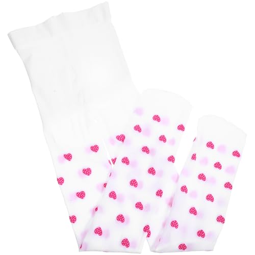 Candy Color Boy Girl Dots Pantyhose Seamless Big Dots Tights for Girls Stylish Hosiery for Fashionable Outfits Comfortable White