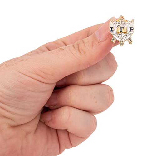 Image of Desert Cactus Sigma Gamma Rho Sorority Lapel Pin SGRho Made of Metal for Formal Wear, Bag and Hat Jewelry, and Tie Tack (Lapel Pin - Design A - Crest)