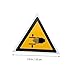 PRETYZOOM 2Pcs Warning Hand Crushing Signs Adhesive Safety Decals with Strong Adhesion for Industrial and Workplace Use PP Synthetic Paper Labels for Clear Hand Safety Warnings in Warehouses and Factories