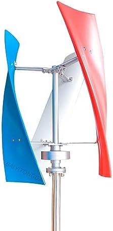 800W Maglev Generator Wind Turbine Generator 3 Blades Vertical Axis Wind Turbine Kits, Nature Power System for Marine RV Home Industrial Energy,12v