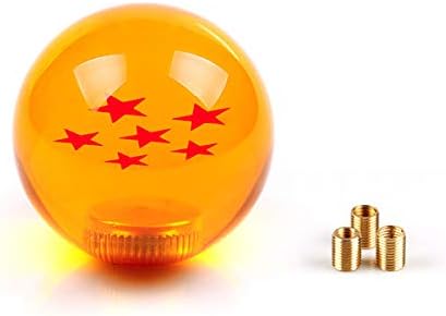 RASTP Dragon Ball Z Star - Pomo de palanca de cambios manual universal con adaptador para la mayoría de automóviles (6 estrellas)