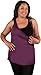 bamboobies Women's Nursing Easy Access Tank Top, Maternity Clothing for Breastfeeding, Berry, Small