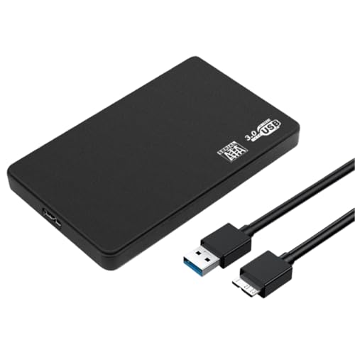 Caja de disco duro - Funda protectora de 2.5 pulgadas para copia de seguridad de datos, caja de almacenamiento portátil para profesionales, editores de video, estudiantes, fotógrafos, creadores de