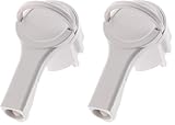 Zenitech -Enchufe macho 2P+T 16A blanco extra plano - Zenitech (Paquete de 2)