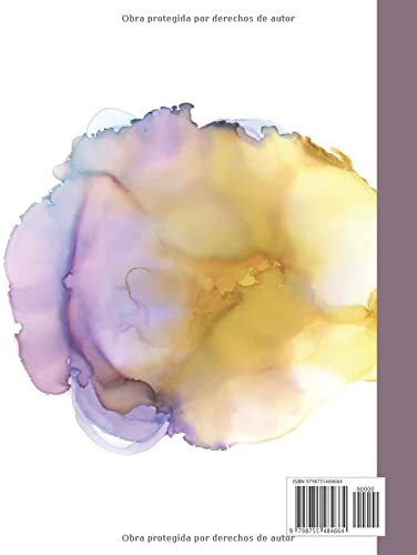 Miniatura 2 de Cuaderno de bocetos encuadernado en blanco 120 páginas en blanco, 8,5x11, diseño en acuarela, cuaderno grande para dibujar, cuaderno de bocetos en