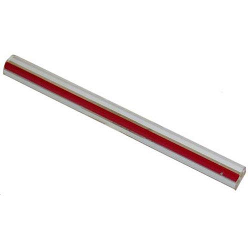 Tube, Glass-RED & White;Stripe
