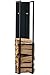 CLP Étagère Porte Bois de Cheminée Spark I Porte-bûche Robuste Stable I Étagère de Rangement Bois de Cheminé I Couleur:, Couleur:Noir Mat, Taille:180 cm