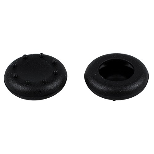 Yaootely 4 unidades para pulgares de silicona para PS2, y One 360, color negro