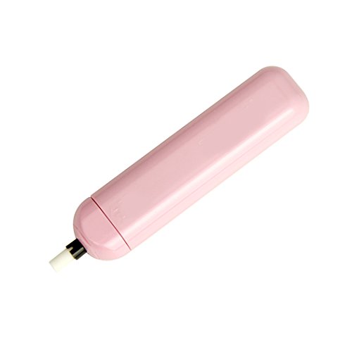 SIPLIV eléctrico portátil artista dibujo borrador automático borrador con 20 rellenos de goma de borrar, rosa