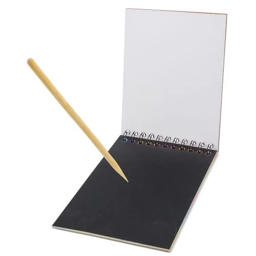 Cuadernos De Navidad Para Rascar - Juego De 4 Con Lápiz De Madera, Notas Mágicas Para Colorear