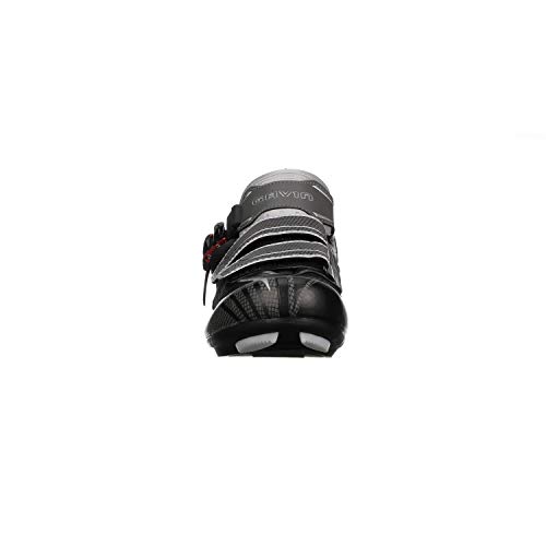 Gavin Elite Road Cycling Shoe - 2 and 3 Bolt Cleat Compatible Black/Grey