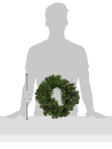 Couronne De Noël En PVC Souple Kaemingk - Diamètre 50 Cm, 110 Pointes, Décoration Porte Ou Intérieur Pour Fêtes