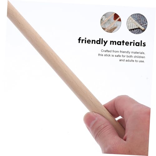 10 piezas de baquetas artesanales de madera para niños y adultos, material para manualidades y fabricación de baquetas de batería miniatura 2