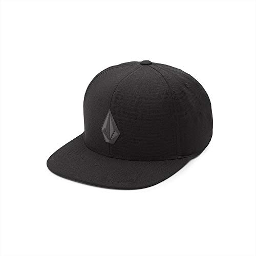 Volcom unisex adult Stone Tech 110 Baseball Cap, Black, One Size US