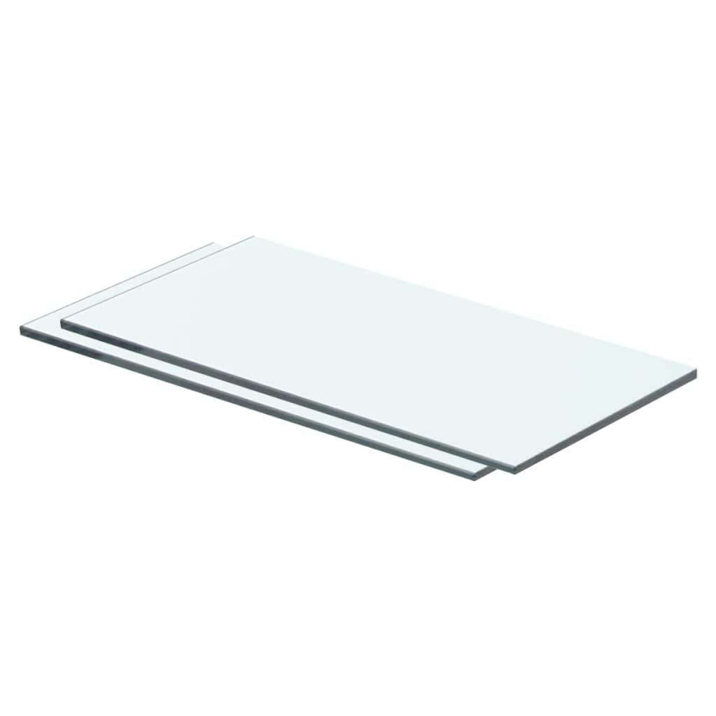 Estanterías de cristal transparente de 40x15 cm para organización de paredes modernas