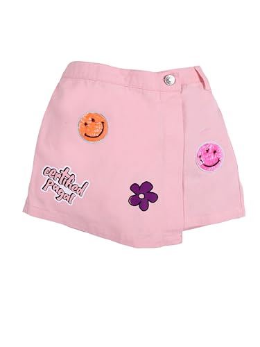 Image of KiddoPanti Girls Denim Over Lap Shorts