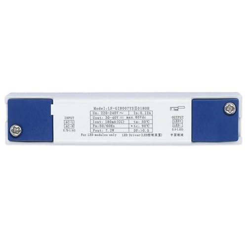 Driver LED DC30-40V 180mA alimentation module 7.2W