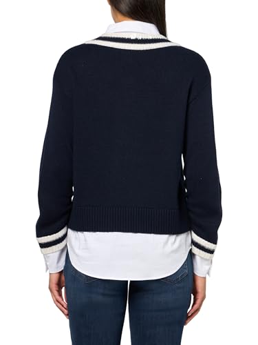 Cinq à Sept Women's Sequin Stripe Deep V Santina Top2