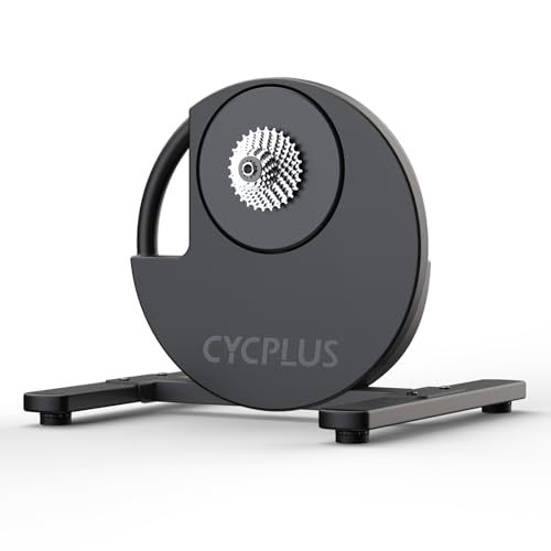 Amazon CYCPLUS R200 Smart Indoor Bike Trainer, 2200W Brushless Motor, 19% Gradient Simulator, BLE & ANT+ Dual Mode, Virtual Shifting, Uphill/Downhill Simulation, Super Silence for Realistic Indoor Cycling #ad