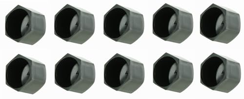 cyclingcolors 10x tapas hexagonales para tuercas negro, M8 x 13mm