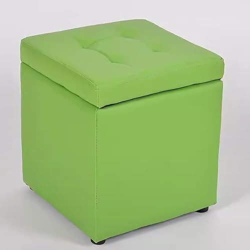Petit tabouret carré rembourré coffre de rangement de salon et chambre