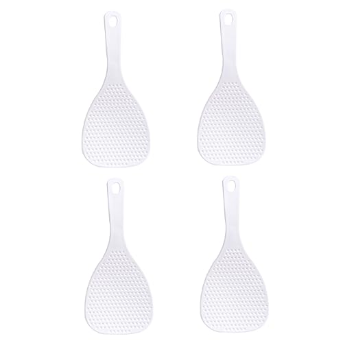 Luxshiny 4Pcs Non Stick Rice Spoons Rice Paddles for Easy Cleaning Kitchen Utensils for Rice Cookers and Serving Rice