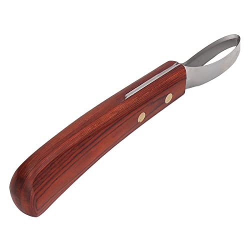 Cortador de Pezuña, Mango Ergonómico de Madera de Caucho, con Una Afilada Hoja de Acero Inoxidable...