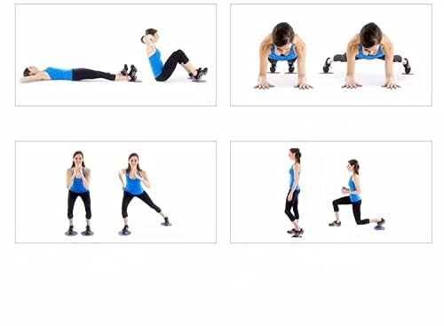 JCYOYO-Dual-Sided-Gliding-Discs-Core-Sliders-Ultimate-Core-Trainer-Gym-Carpet-and-Hard-Floor-Exercise-Gliding-Discs-Double-Home-Abdominal-Total-Body-Workout-Equipment-For-use-on-ALL-surfaces-blue
