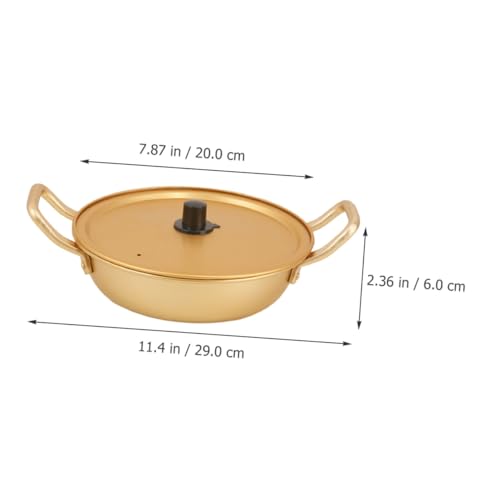 Pot de cuisson aluminium anti-brûlure à poignées doubles