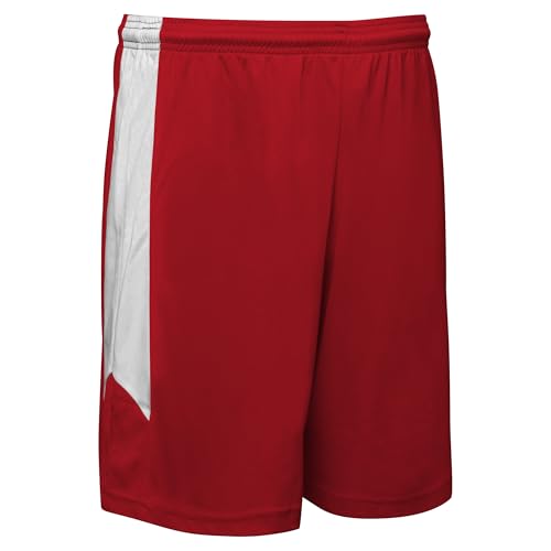 Listado de Ropa de Baloncesto para Mujer , listamos los 10 mejores. 44 CHAMPRO - Pantalones Cortos de Baloncesto para Mujer, Escarlata, Blanco., M