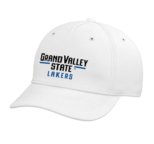 GVSU Grand Valley State University Lakers GVSU25 Adjustable Printed Baseball Hat, White