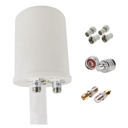 Qusedwey Antena Mimo 2X32DBi 5G AlimentacióN 1700-4000MHz Antena Exterior 2G 3G 4G 5G LTE AlimentacióN Antena Externa