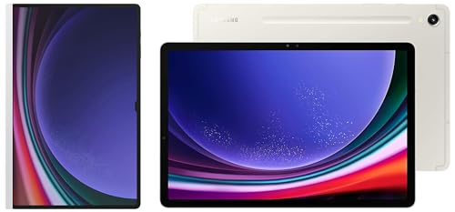 Image of Samsung Galaxy Tab S9 Ultra 36.99 cm (14.6 inch) Dynamic AMOLED 2X Display, RAM 12 GB, ROM 256 GB Expandable, S Pen in-Box, Wi-Fi Tablet, Beige with S9 Ultra Notepaper Screen, White