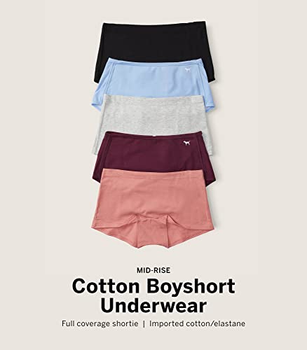 Victoria's Secret Pink Cotton Boyshort, 5 Pack Panties For Women (Xxl) #TOP2