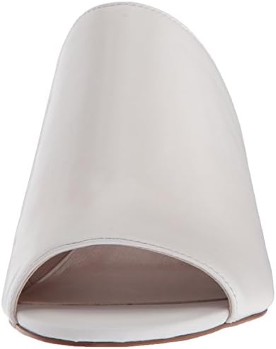 NINE WEST Women's FIERCENESS Leather Slipper, White, 8.5 | Image 1