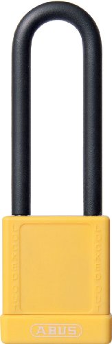 ABUS 74HB/40-75 KD Safety Lockout Non-Conductive Keyed Different Padlock with 3-Inch Shackle, Yellow