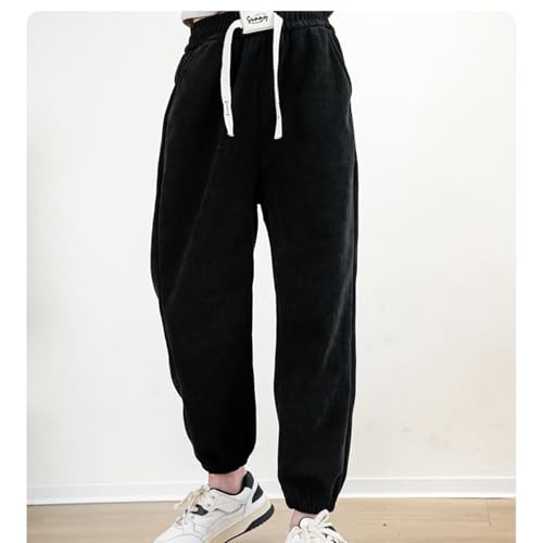 Girls Sweatpants Drawstring Elastic High Waist Jogger Pants with Pocket Soft Comfy Cinch Bottom Lounge Pants Trousers3