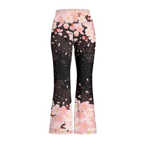 Girls' Flare Leggings High Waisted Kids Flare Yoga Pants Casual Bell Bottoms Dance Workout Pants for Children4