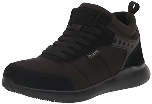 Image of Propet Mens Viator Hi Lace Up Sneakers Shoes Casual - Black