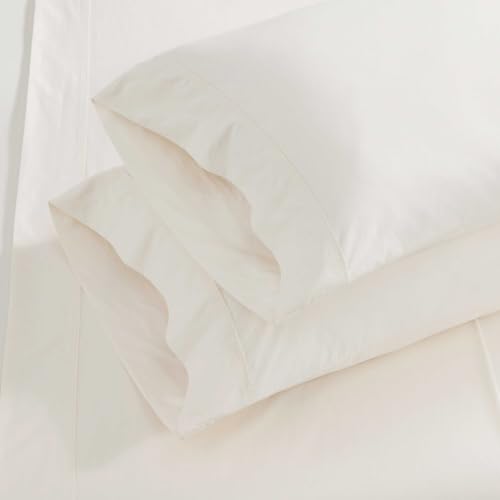 Image of Martha Stewart - Cotton Percale Full Sheet Set with Pillowcases