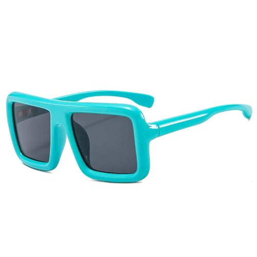 Lunettes de soleil carrées surdimensionnées pour femmes et hommes style rétro punk UV400